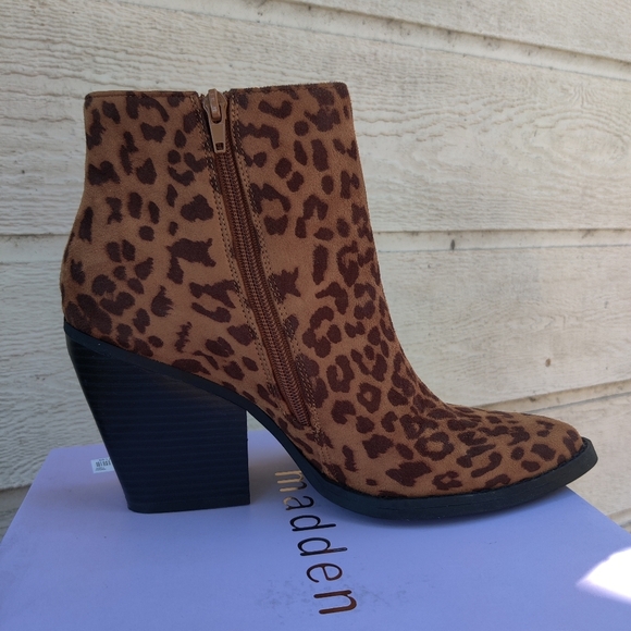 Madden girl Klicck Ankle bootsLeopard Bootie Women'sSize 10M - Picture 11 of 13